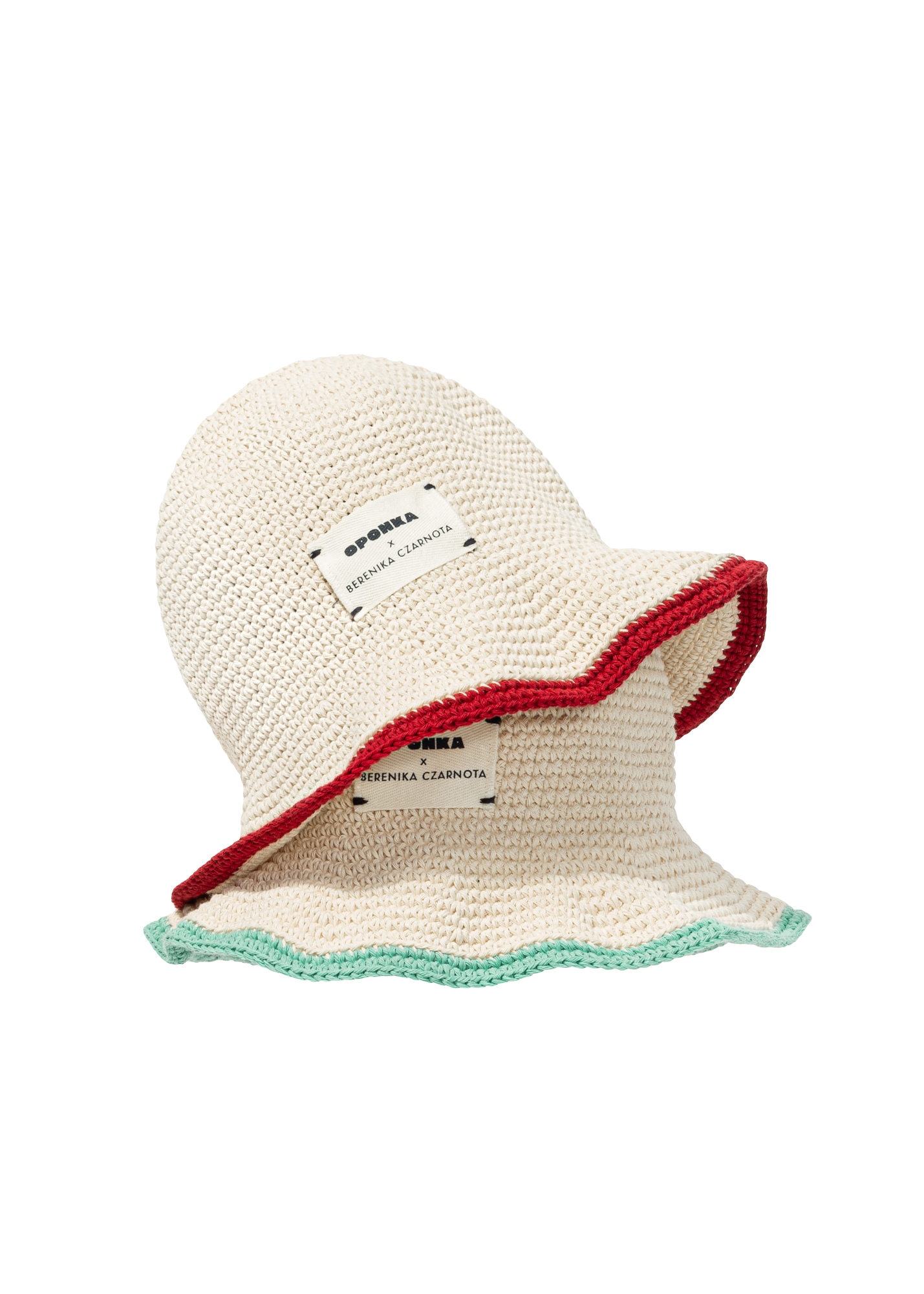 Ooponka x Berenika Czarnota Bucket Śmietankowo-Czerwony