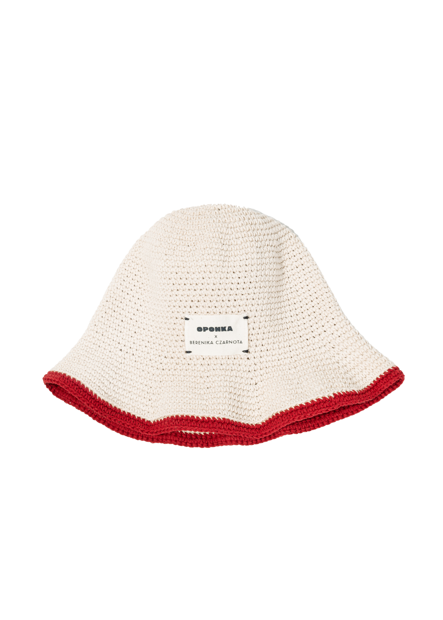 Ooponka x Berenika Czarnota Bucket Śmietankowo-Czerwony