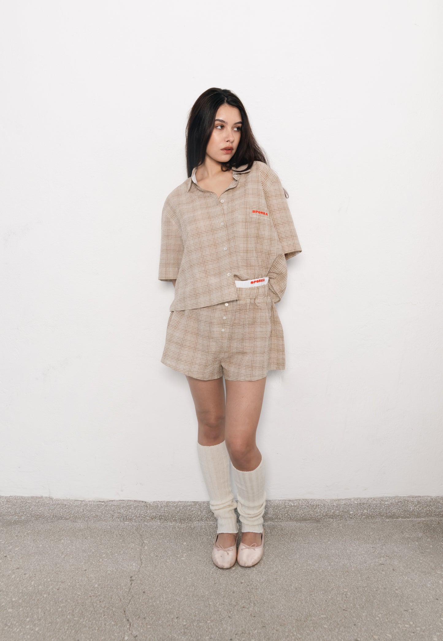 Koszula Driada beżowy krata