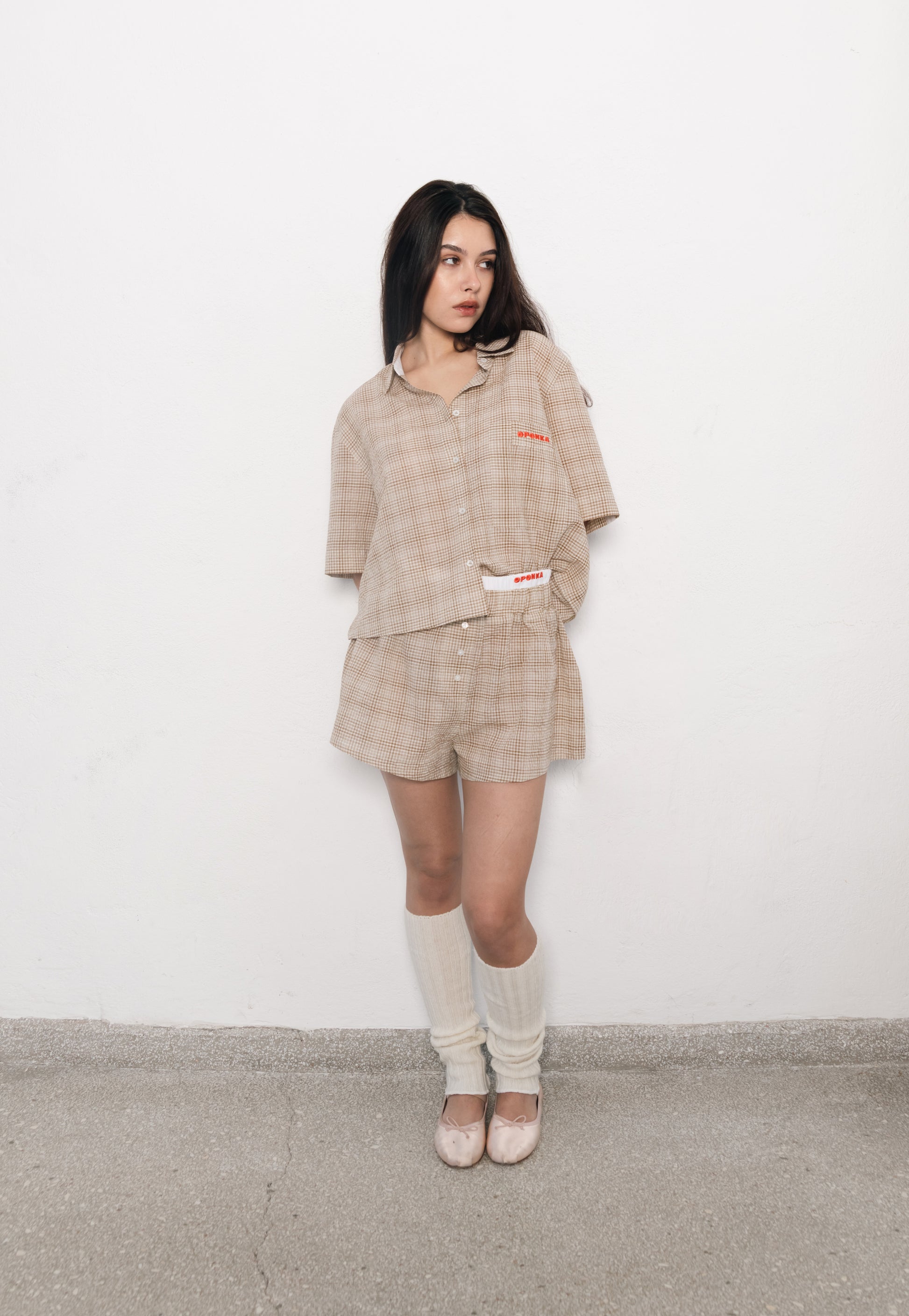 Koszula Driada beżowy krata