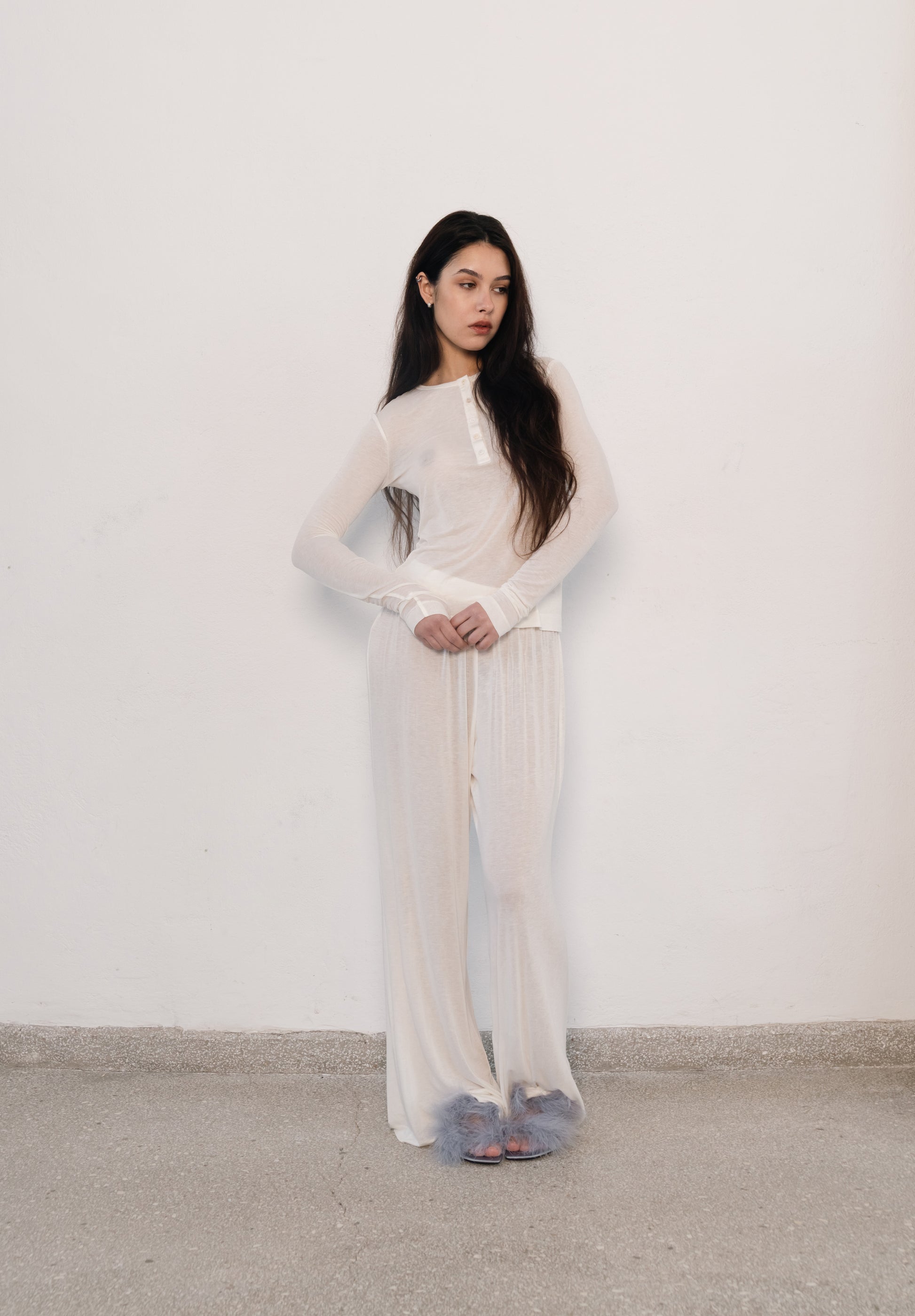 Longsleeve Salvia śmietankowy