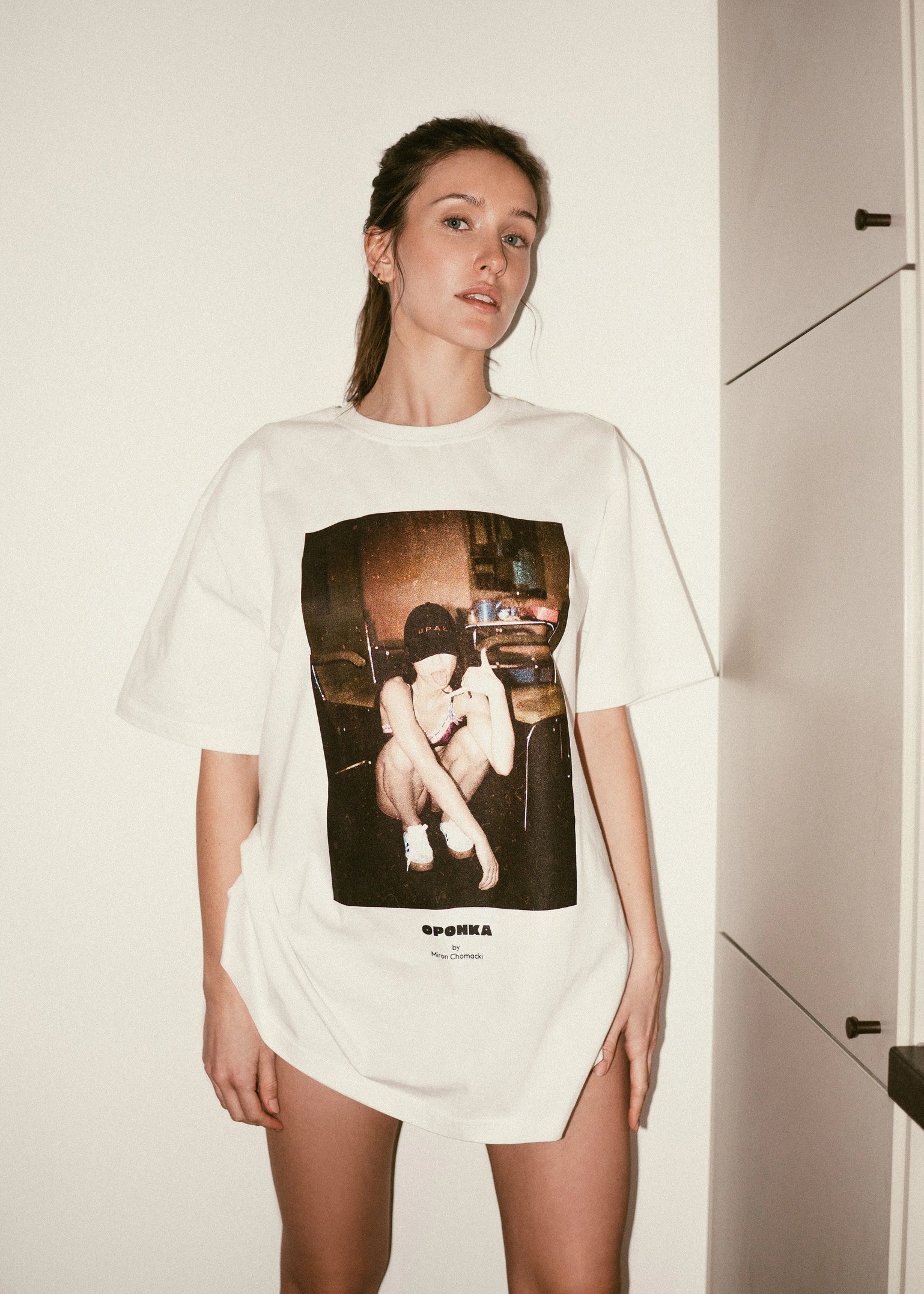 T-shirt Cisza Print Off-White