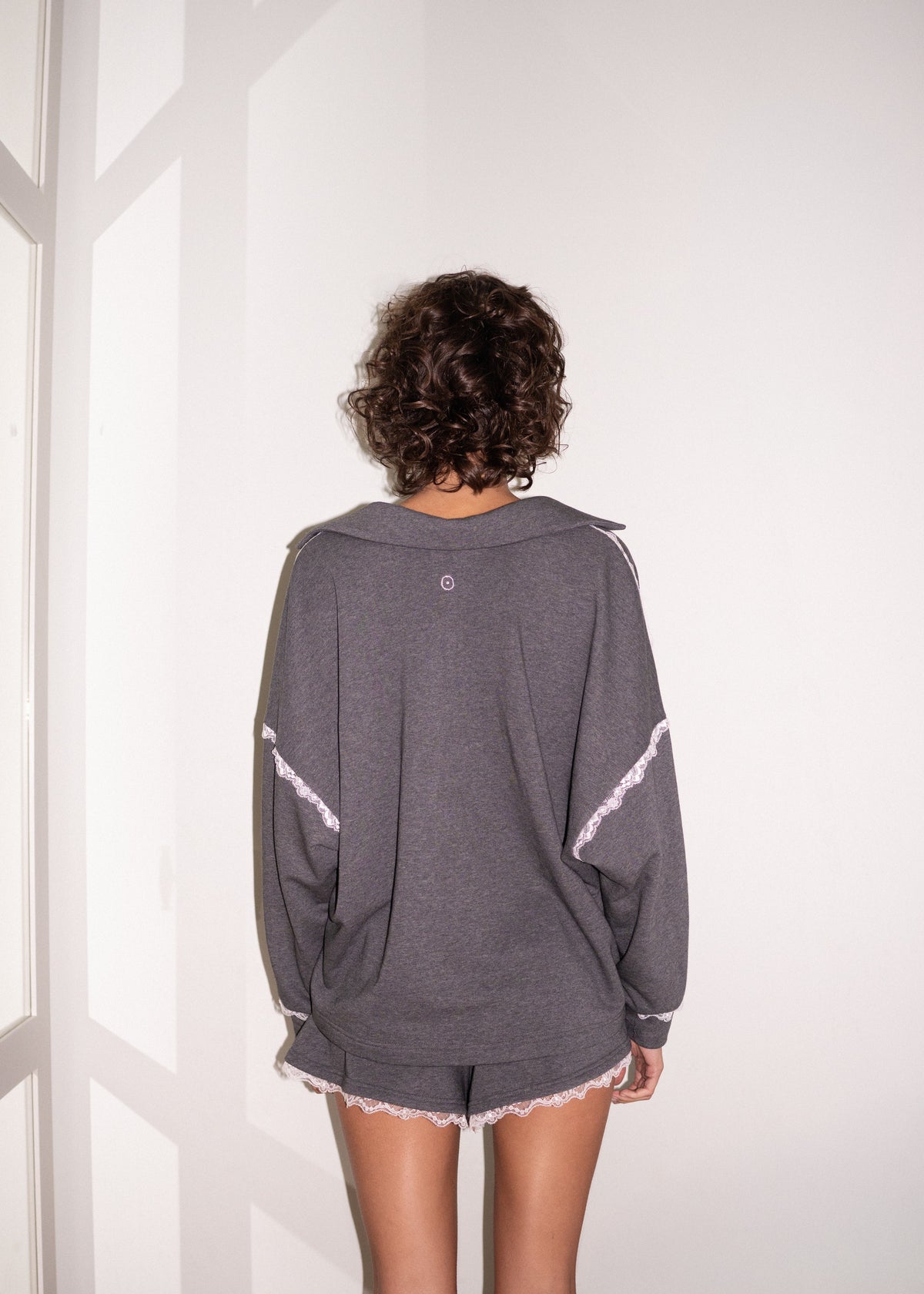 Bluza Liona Ciemny Szary Melanż