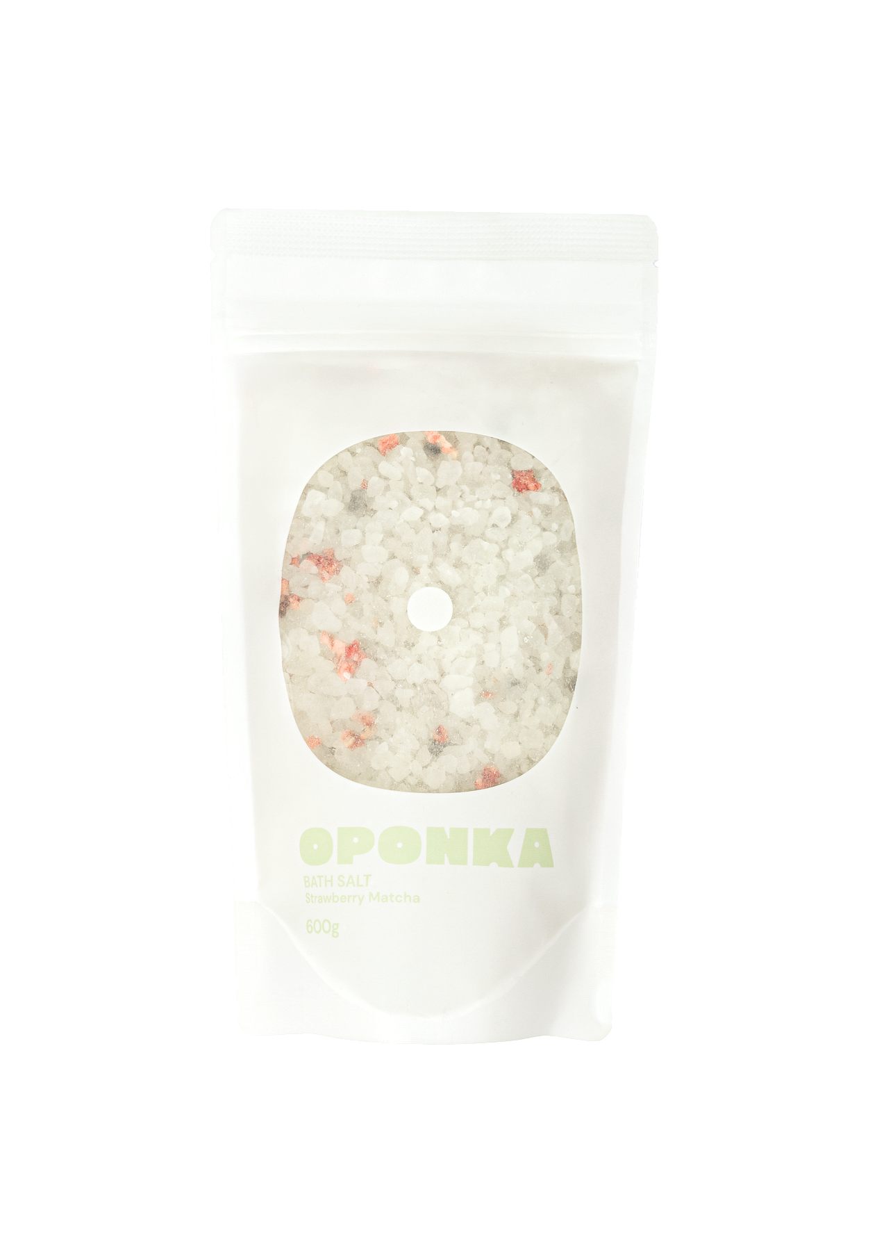 Sól do kąpieli o zapachu Truskawkowej Matchy