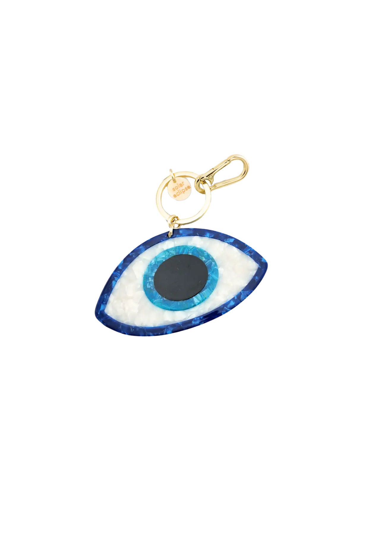 Solar Eclipse Brelok Hand-Painted Evil Eye