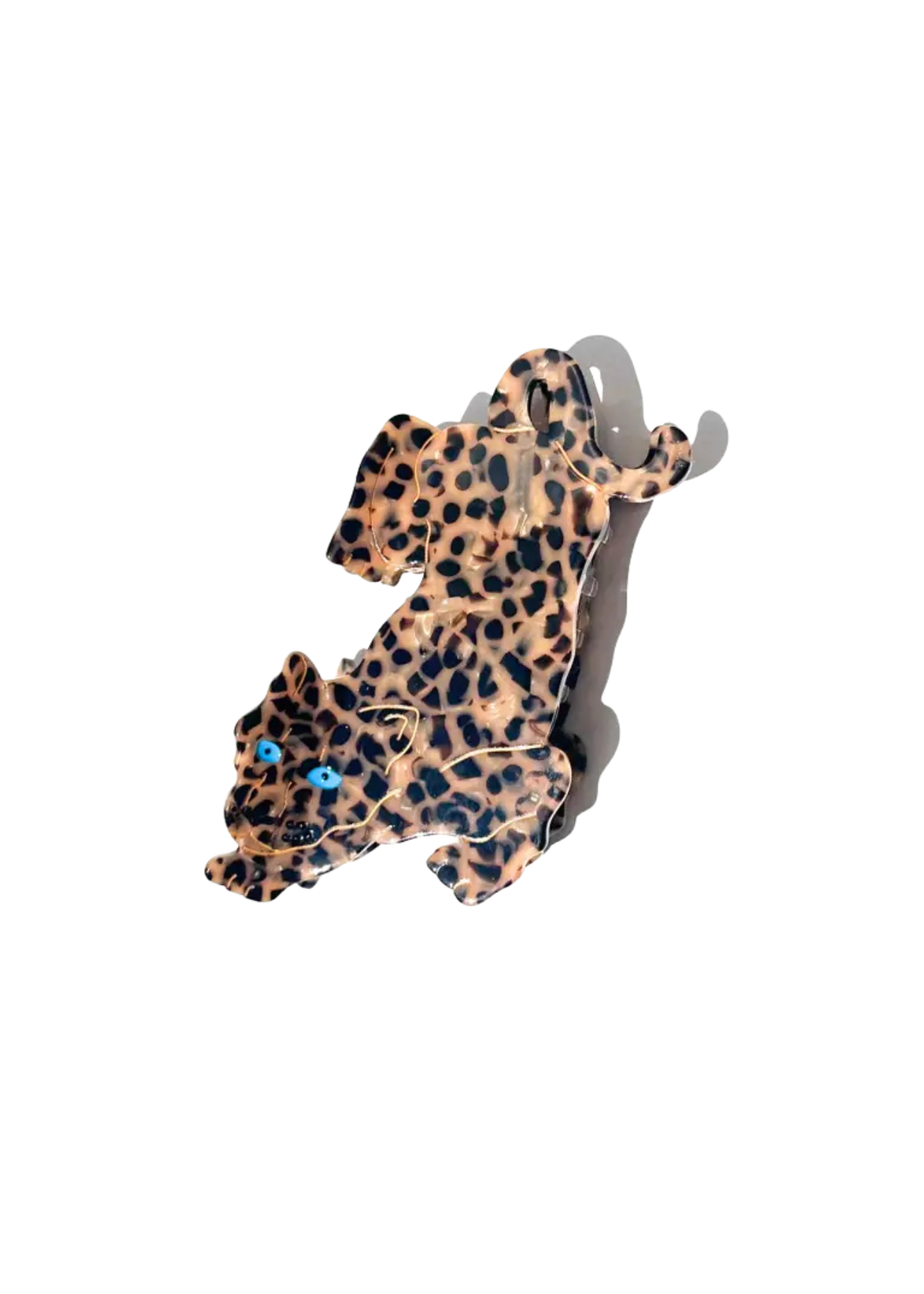 Solar Eclipse Klamra Hand-Painted Leopard