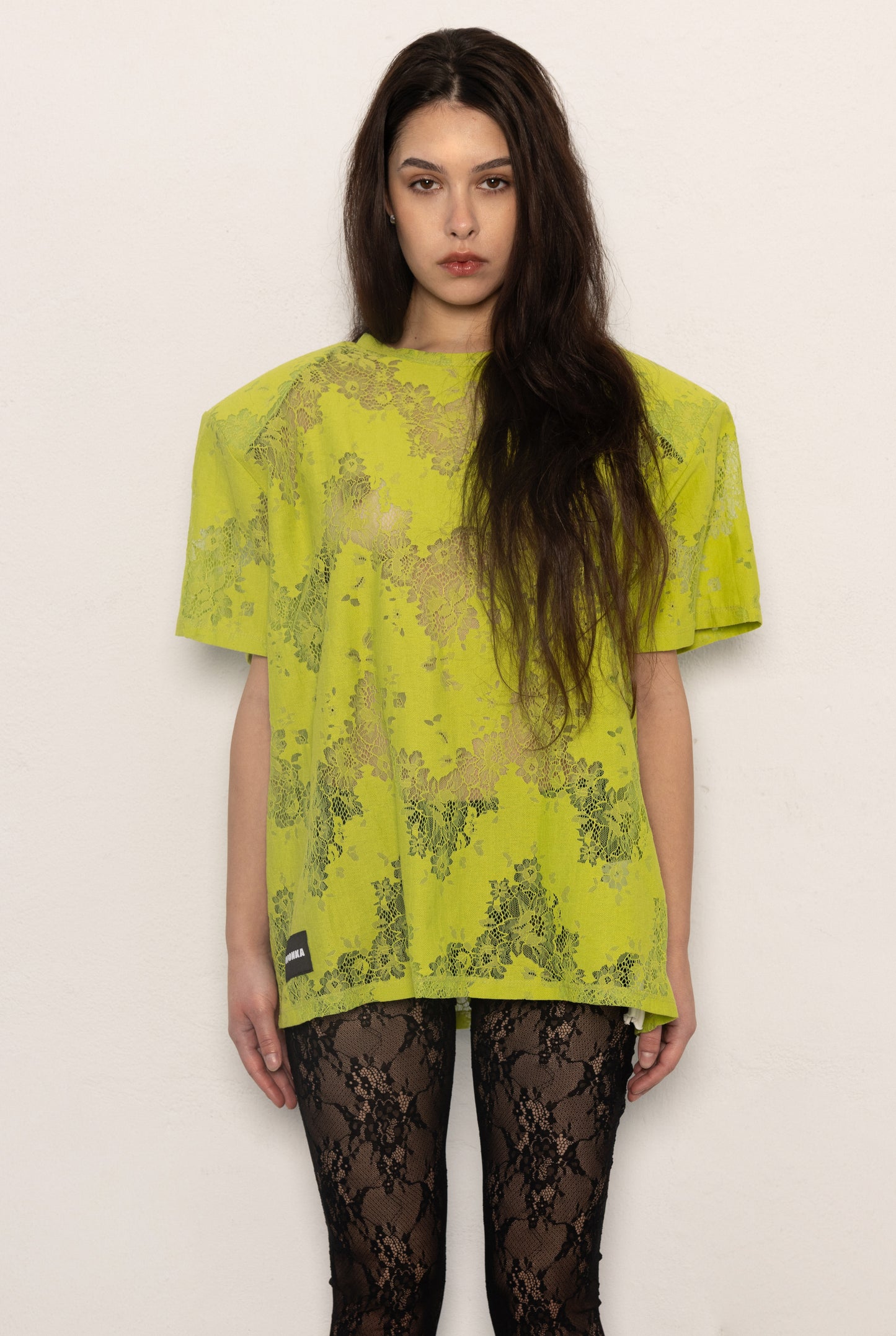 T-shirt Alba Limonkowy