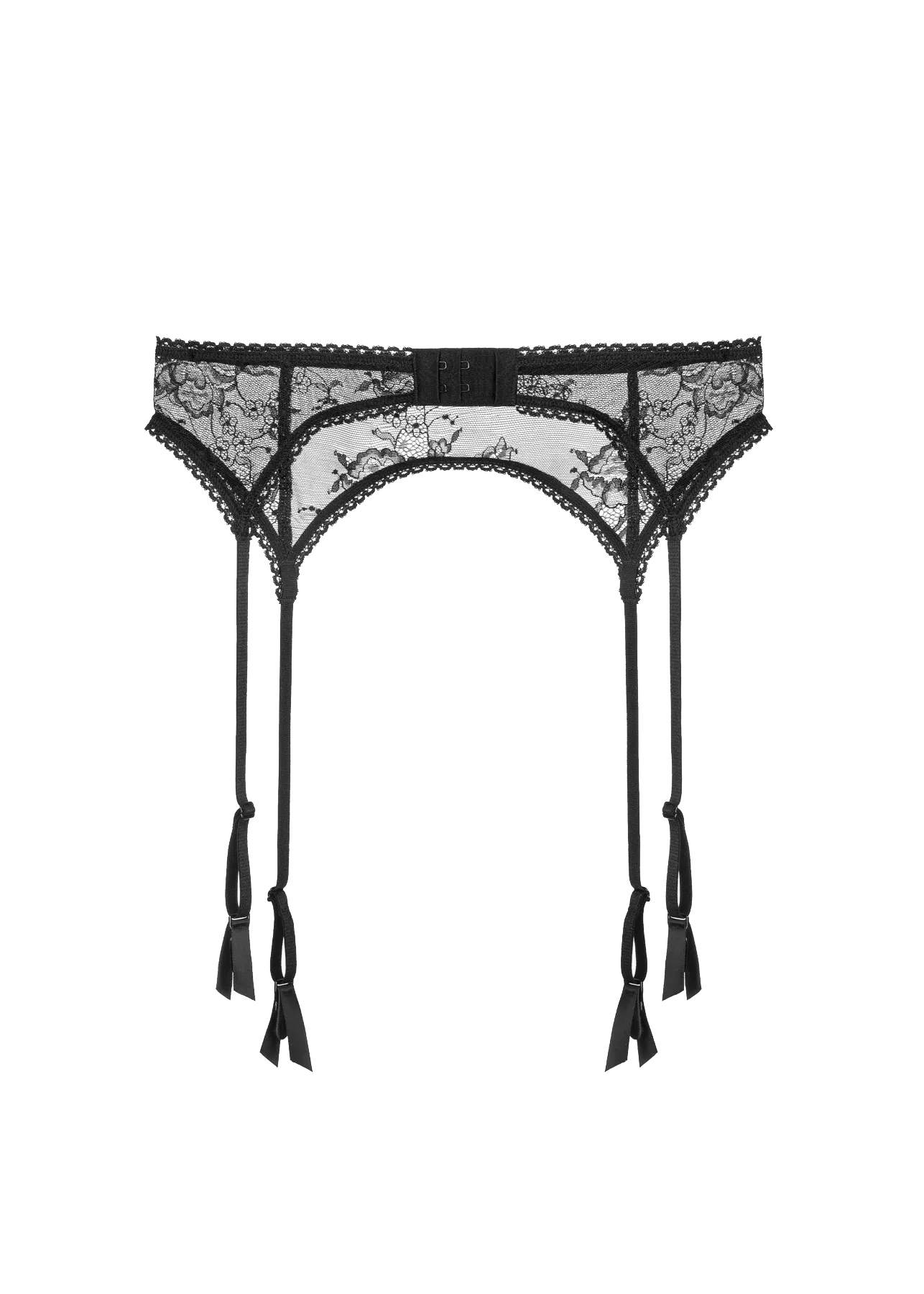 Pas do pończoch Nimfa Czarny