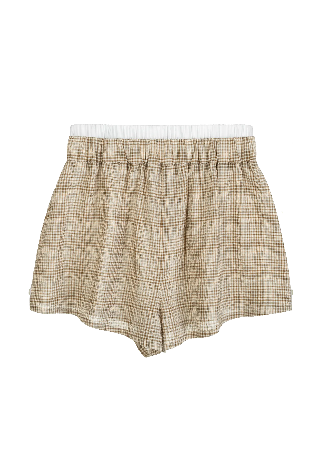 Szorty Althea beżowy krata