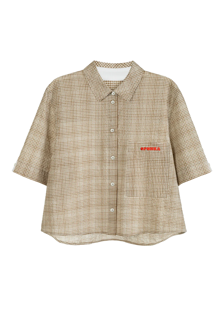 Koszula Driada beżowy krata