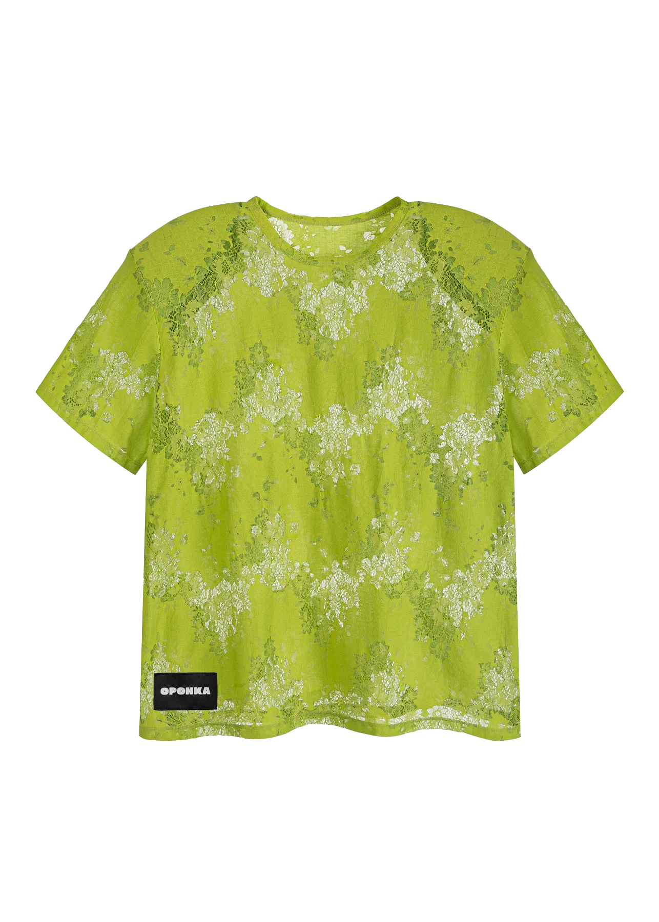 T-shirt Alba Limonkowy