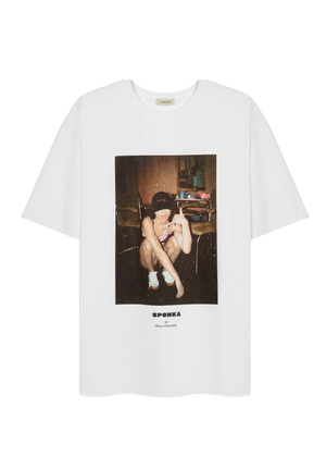 T-shirt Cisza Print Off-White