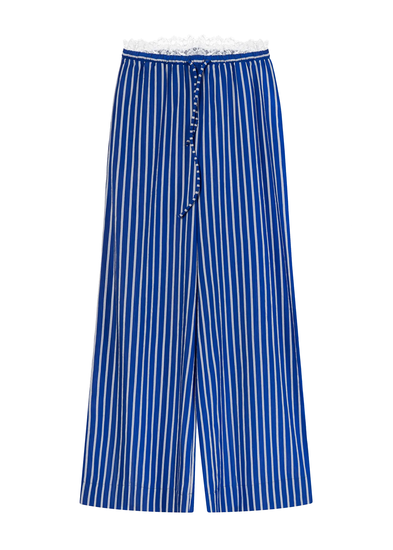 Spodnie Lawenda Paski Kobalt
