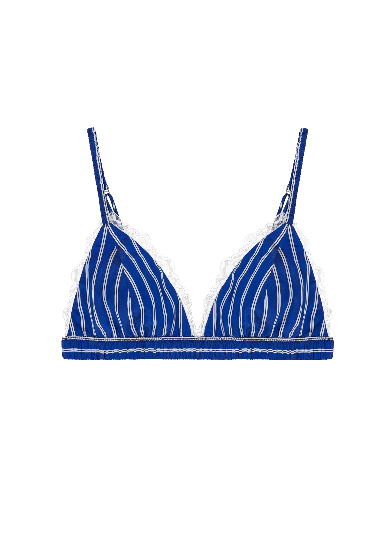 Stanik Perła Paski Kobalt